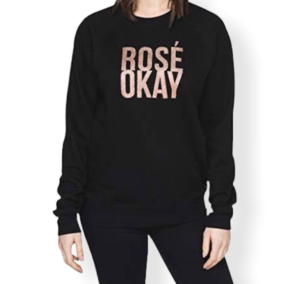 Brunette The Label “Rose Okay” Classic Crewneck Sweatshirt - Picture 3 of 7